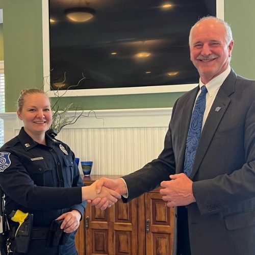 Sergeant Leah Heaton with GVPD is promoted to Captain